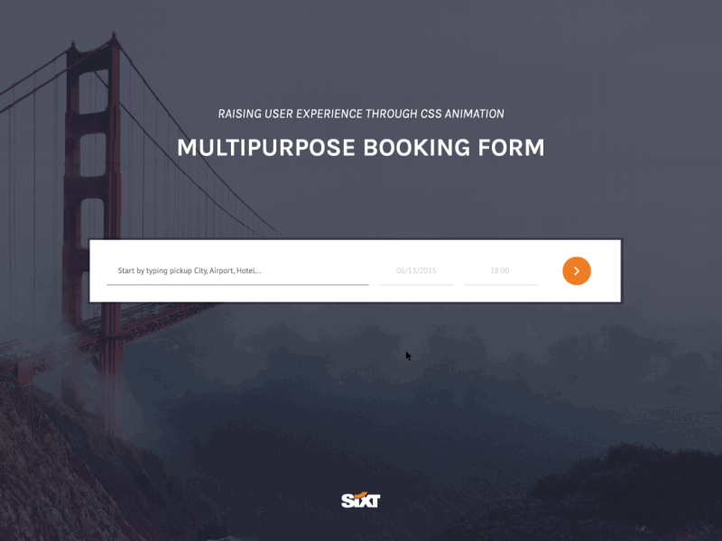 Booking Form animated booking clean concept form gif minimalistic modern simple ui ux webdesign