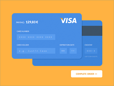 Credit Card Payment UI Concept