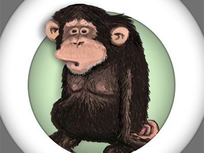 Monkey 2d drawing illustration logo monkey sketch