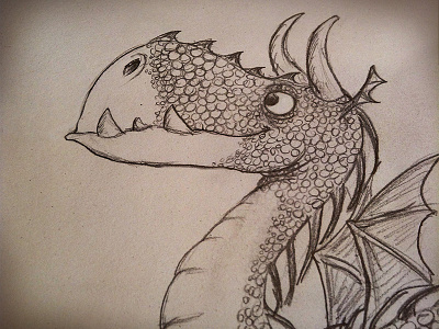 Happy dragon is coming.. drawing illustration sketching