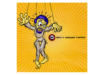 Violent Puppet art caricature cartoon design graphics icons illustration puppet self portrait vector violent puppet