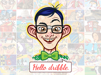 Hello dribble! art cartoon craig design geek nerd steven tie video