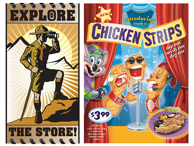 Boy Scouts Chuck E. Cheese's Layouts boy cheeses chicken chuck e. scouts store strips