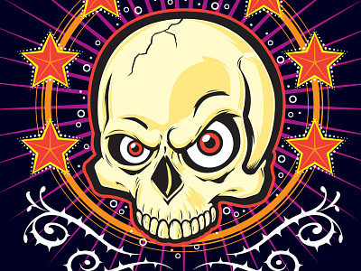 Skulloween T-shirt Design