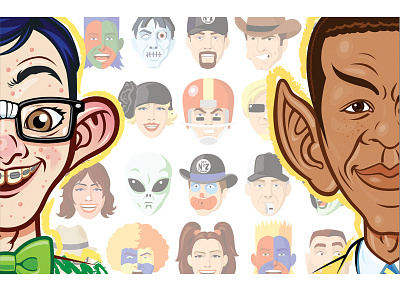 Lots O' Characters 2 alien daniels geek jack nerd obama spock star trek