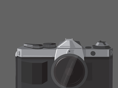 Grayscale Camera Illustration