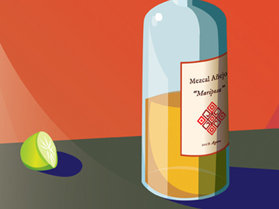 Etiqueta español illustration mezcal sketchlexico