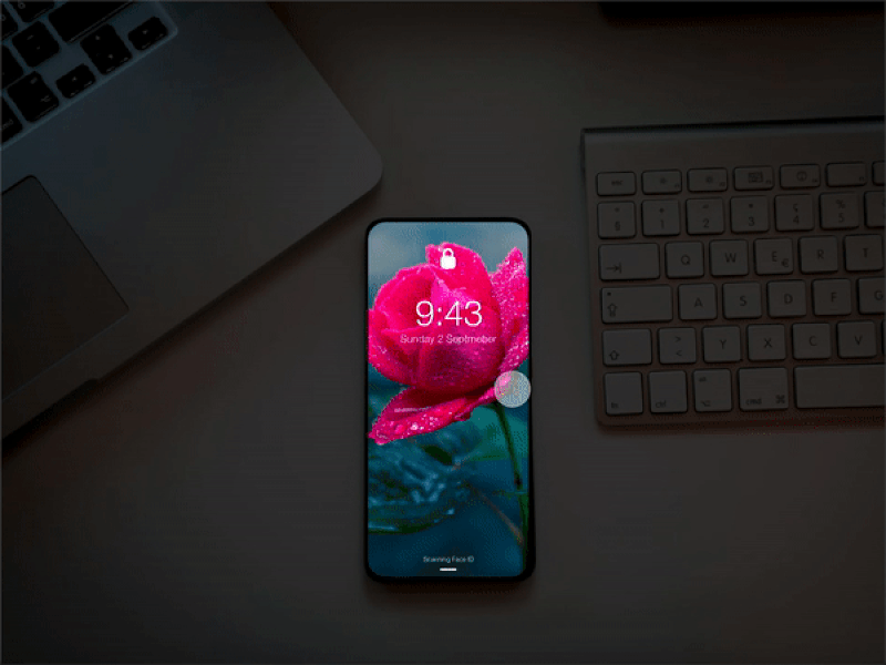 Unlock Animation apple concept iphonex lock mockup new phone poco unlock xiomi