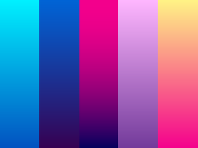 Gradients beautiful blue colors colorscheme cyberpunk gradients happy neon neon light pink yellow