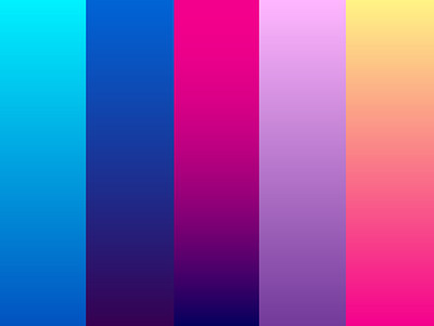 Gradients beautiful blue colors colorscheme cyberpunk gradients happy neon neon light pink yellow