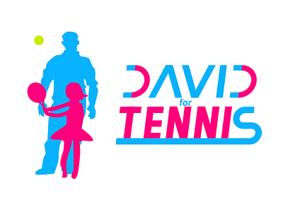 David For Tennis Logo (revised) art design logo student teacher tennis