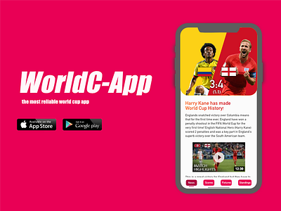WorldCapp Concept app art cup design fifa logo soccer world