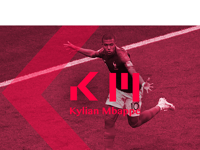 Kylian Mbappe Rebrand app art azux branding color design flat france icon illustration logo mbappe mockup music pixel psg soccer ui vector website