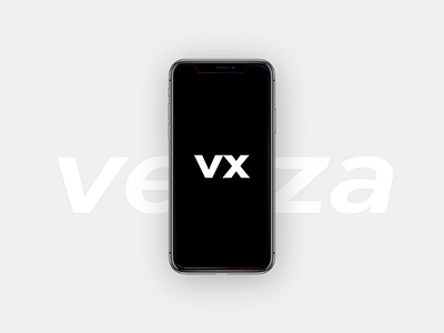 Vexza Exploration affinity branding design iphonex logo ui