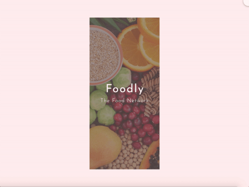 Foodly Teaser adobexd branding food app iphonex ui design uiux