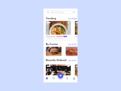 Foodly App Concept adobexd affinity designer food iphonex uiux