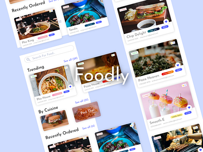 Foodly Thumb design app phone thumbnail uidesign uiux