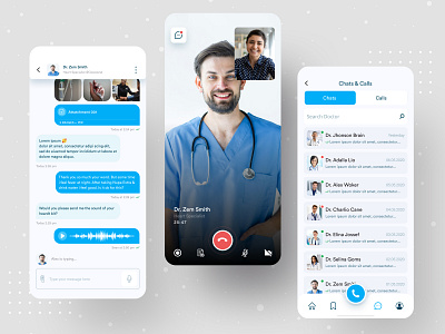 Live Consulting | Medihelp anupdeb apps chat consulting coronavirus creative doctor app live chat medical app medihelp messenger minimal app minimalistic mobile app typography ui ux videocall