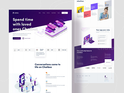 Chatbox Landing Page || Product Landing by Anup 💯 on Dribbble