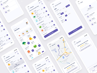 Grocery App food app grocery grocery app mobile mobile app design mobile design mobile ui modern shopping app ux