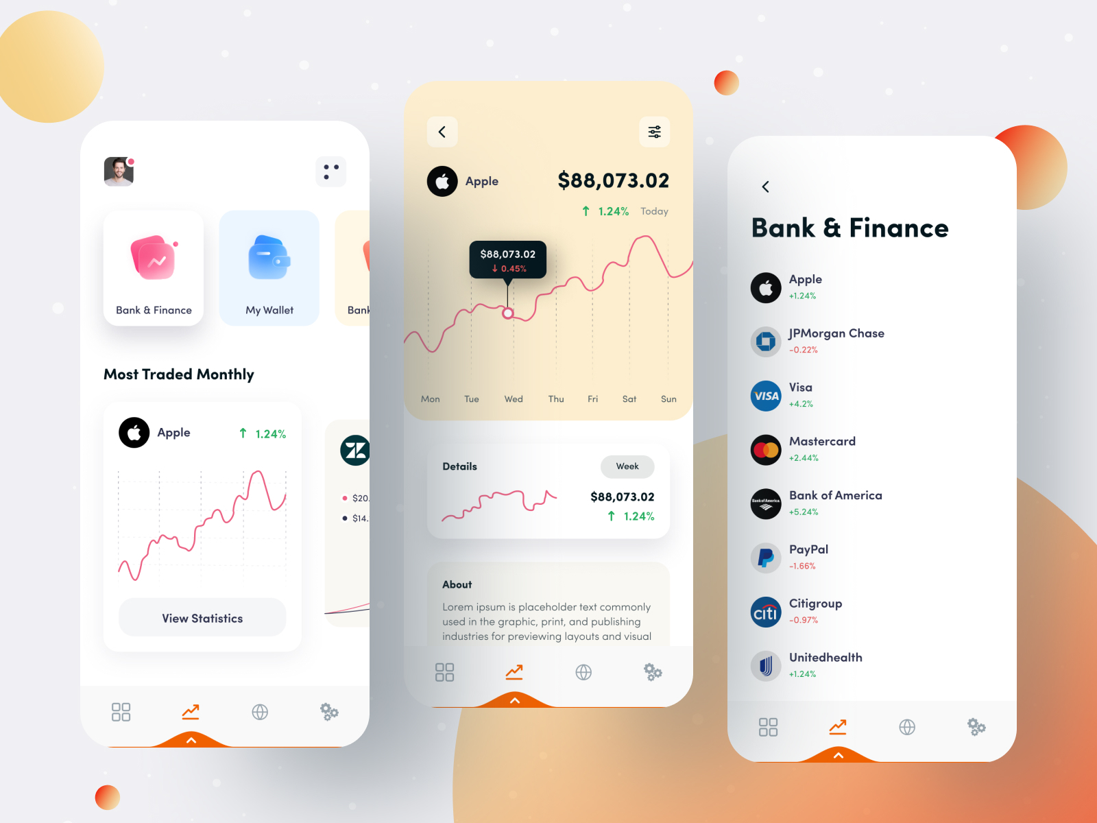 Finance App by Anup 💯 on Dribbble