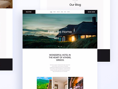 Hello Dribbble : Hotel Website Design