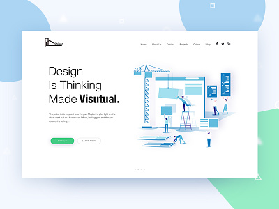 Header. anup anupdeb creative design gradient header oogle space study typography ui ux