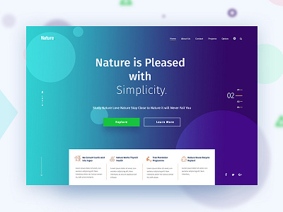 Header. anup anupdeb creative design gradient header nature oogle trekker typography ui ux