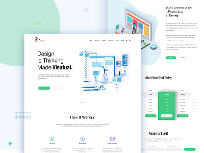 Landing Page for Design Thinking, by Anup 💯 on Dribbble