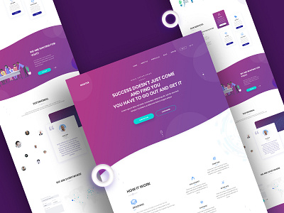 Rontex Group II landing page. anup anupdeb creative design gradient header landing oogle rontex typography ui ux