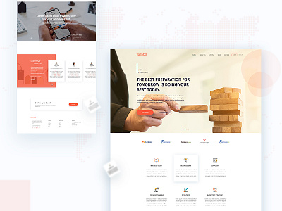 Business Idea anup business creative design gradient header idea landing oogle typography ui ux