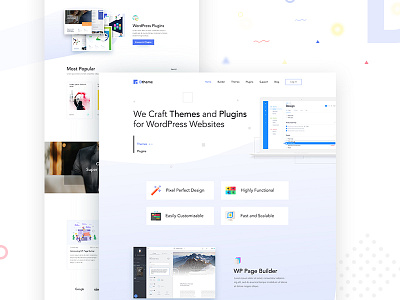 Dtheme anup design dtheme gradient marketplace oogle theme typography