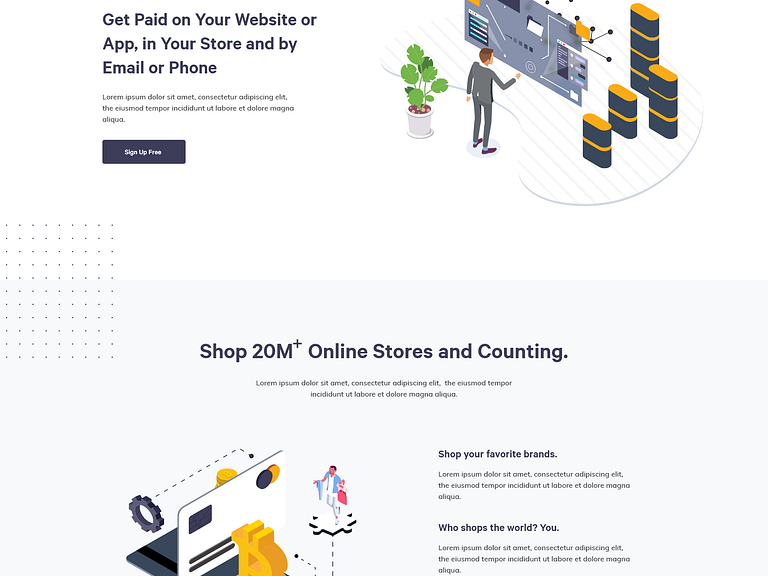 Paymentox Landing Page by Anup 💯 for Ofspace on Dribbble