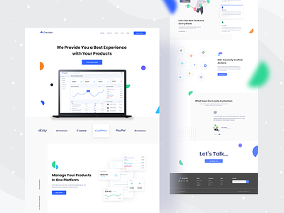 Cloudoxi Product Landing page anupdeb appstore clean design cloudoxi creative dribbble best shot freelancer landing new design product product landing page singlepage typography ui uinugget ux webdeisgn webdesign website