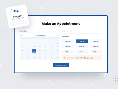 Appointment UI anupdeb booking form branding clean design doctor ecommerce event hospital minimal design minimal form patient simplicity typography user experience user interface design web design website design