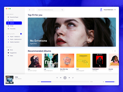 Music App app dashboard design interface layout music music artwork player typography ui ux website