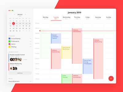 Calendar/Schedule Interface