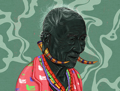 Tribal Portrait-3 digitalart graphic design illustration portraitillustration procreate procreateart