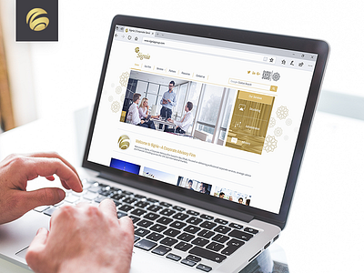 Signia Group Website Mockup advisory firm consultant website corporate website gold and gray golden website ui design web design website design website mockup