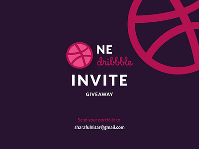 1 Dribbble Invite Giveaway 1 invite design dribbble dribbble invites giveaway invitation graphics design invites invites design one one dribbble invite