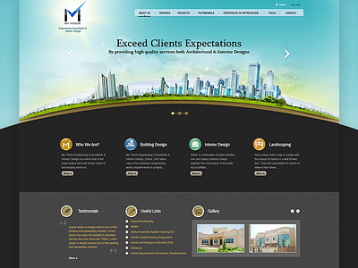My Vision Website Design architectural services city graphics creative website engineering consultants website engineering website home page design icon design interior design website landing page ui design web design website design