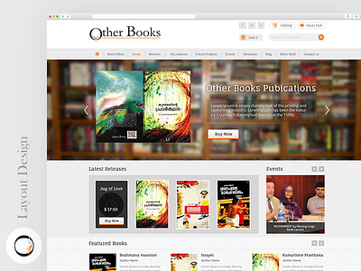 Other Books Website book store website books books website ecommerce icon design online books website online store design pubications website ui design web design website design website mockup