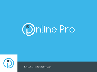 Online Pro Logo Design @ logo automated solution logo blue logo branding consultancy icon logo logo design online pro sky blue tech logo typo logo