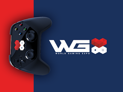 WGX Logo Design branding expo logo game logo gaming icon design joystick logo logo love game video games wgx logo world gaming x logo