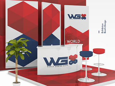 WGX Exhibition Booth Design branding exhibition booth design exhibition stand expo logo game exhibition game logo gaming joystick logo show stand wgx logo world gaming x logo