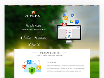 Almeka Google Apps Landing Page