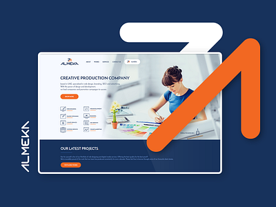 Almeka Landing Page Design