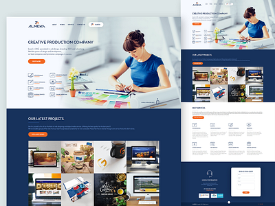 Almeka Landing Page