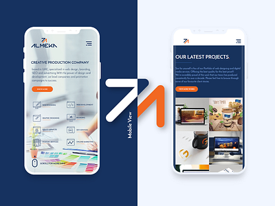 Almeka Landing Page Device Preview creative website design icon design landing page mobile app mobile app design mobile ui mobile website modern website simple website ui ui design ux ux design web design website website design website mockup