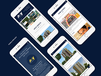 Aby Developers Website Design Mobile View